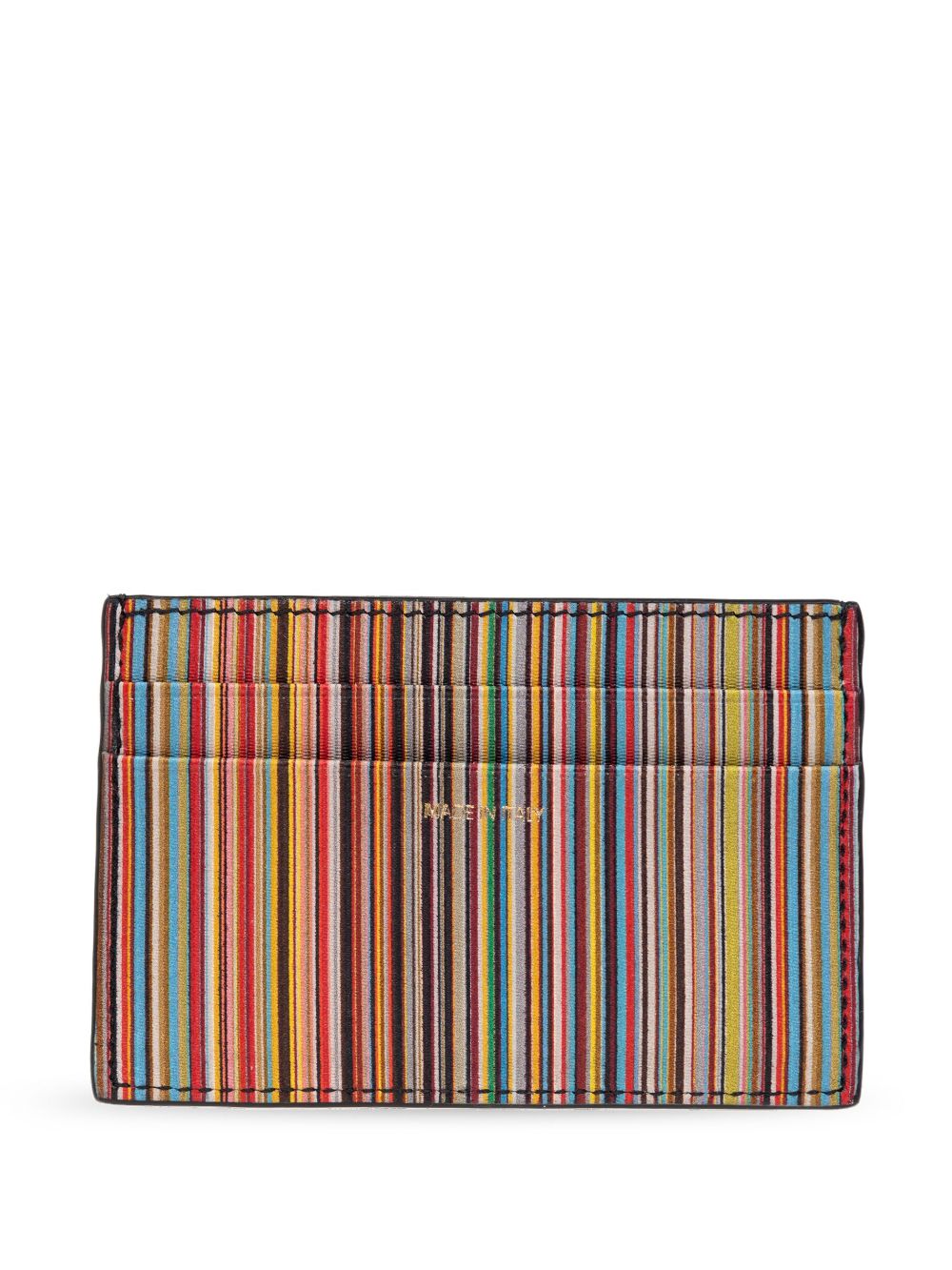 Paul Smith Signature Stripe leather card case Paul Smith