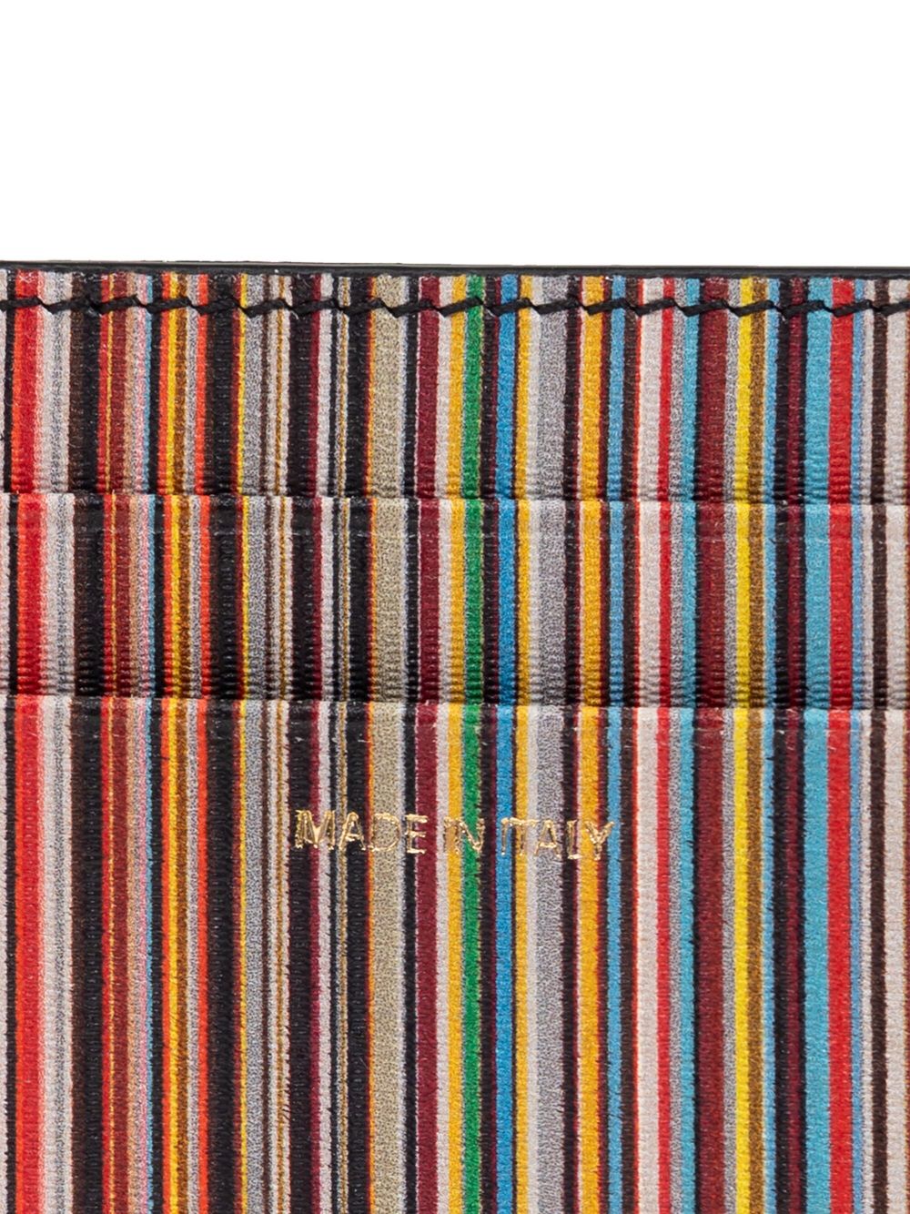 Paul Smith Signature Stripe leather card case Paul Smith