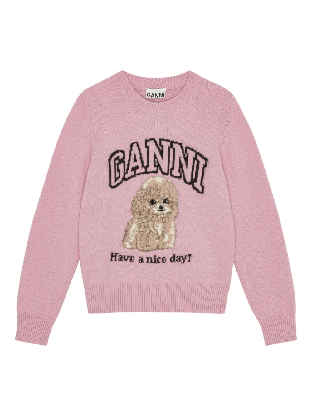 GANNI Sweaters Pink Ganni