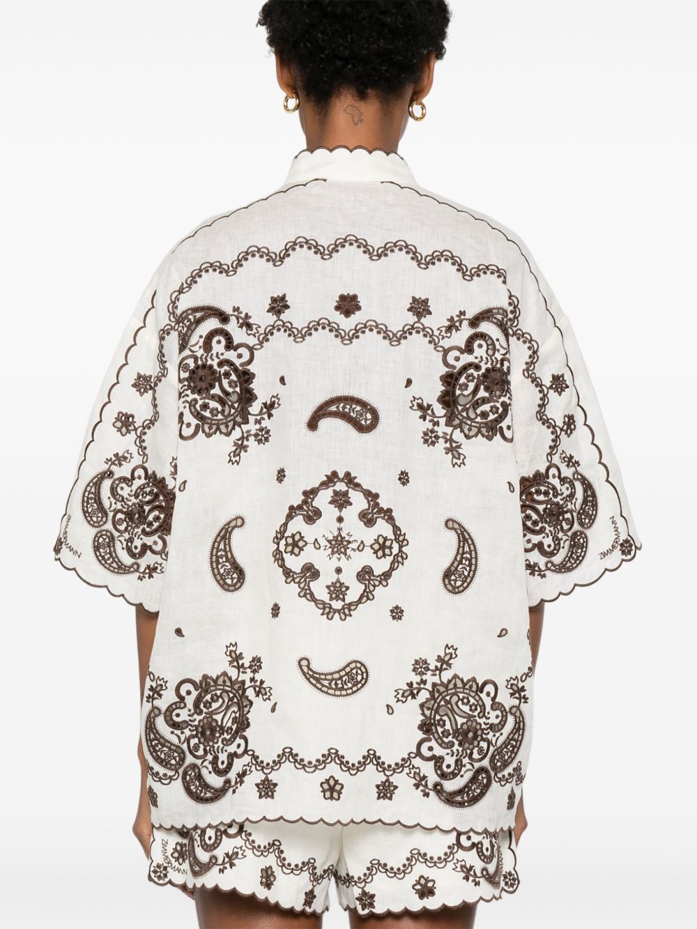 Zimmermann Ascension Embroidered Shirt Zimmermann