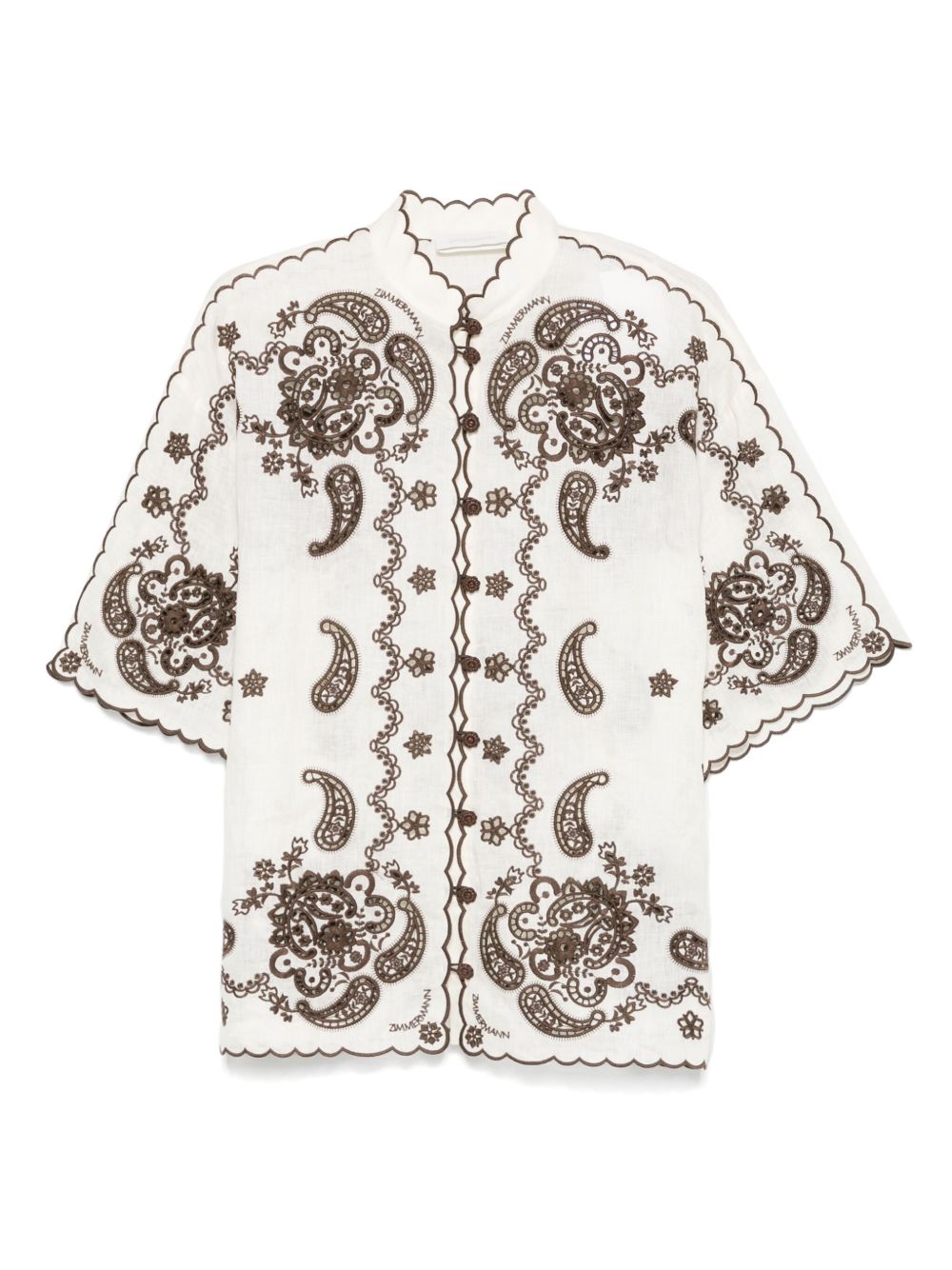 Zimmermann Ascension Embroidered Shirt Zimmermann