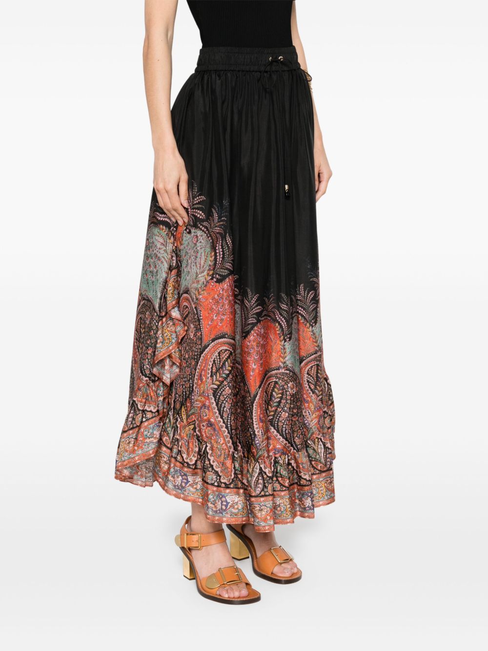 Zimmermann Rhiannon Ruffle Maxi Skirt Zimmermann