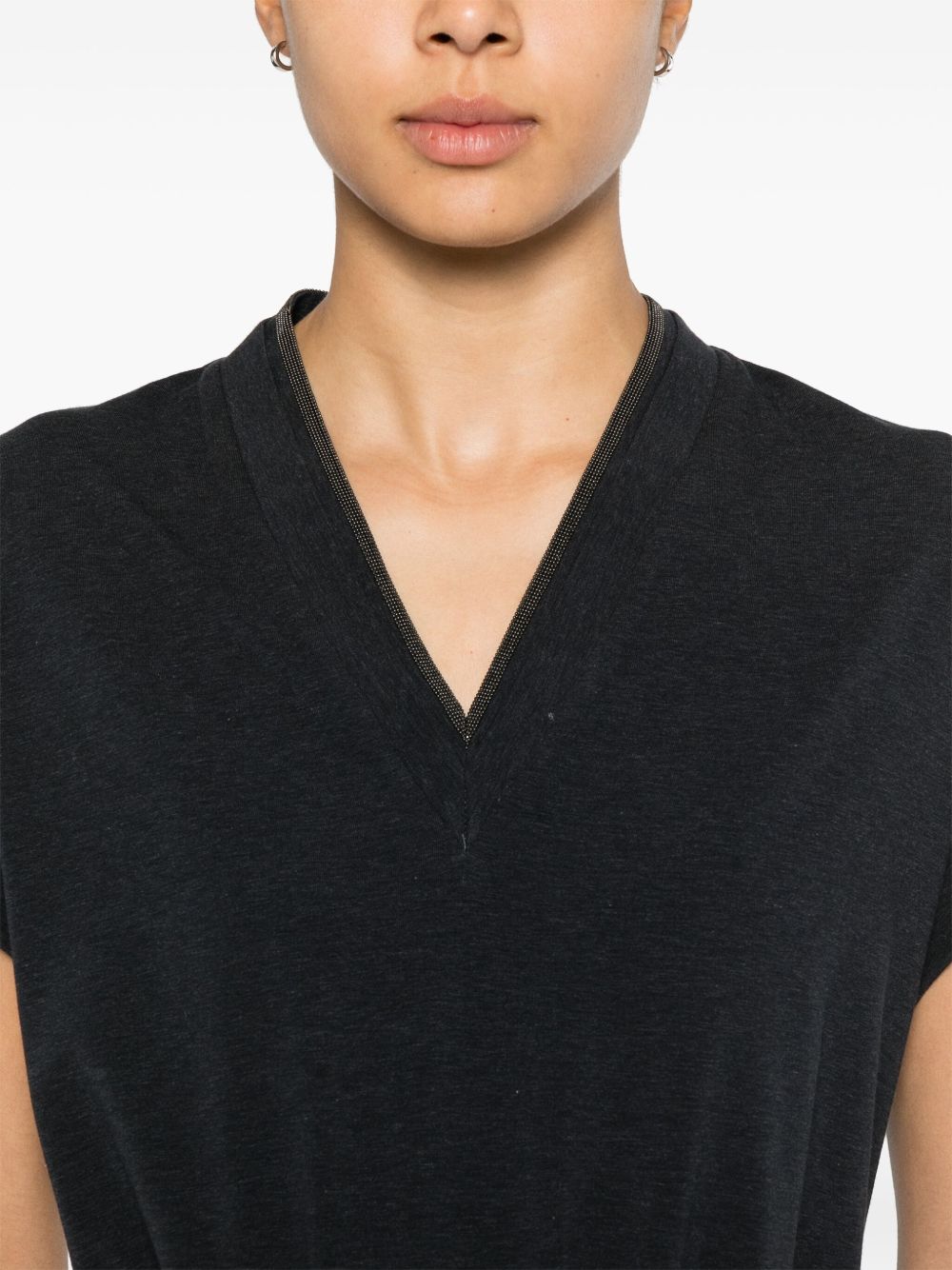 Brunello Cucinelli T-shirts and Polos Grey Brunello Cucinelli