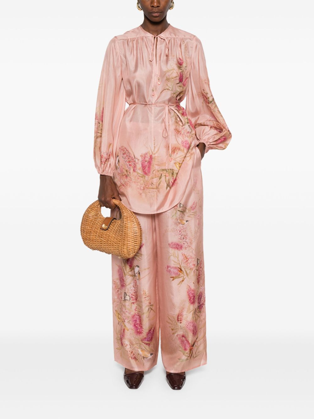 Zimmermann Trousers Pink Zimmermann