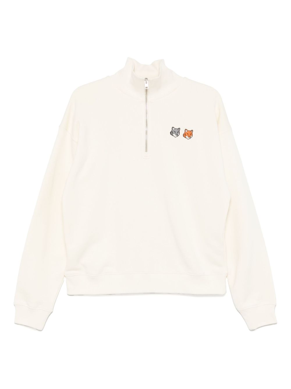 Maison Kitsuné Cotton zip-up sweatshirt Maison Kitsuné