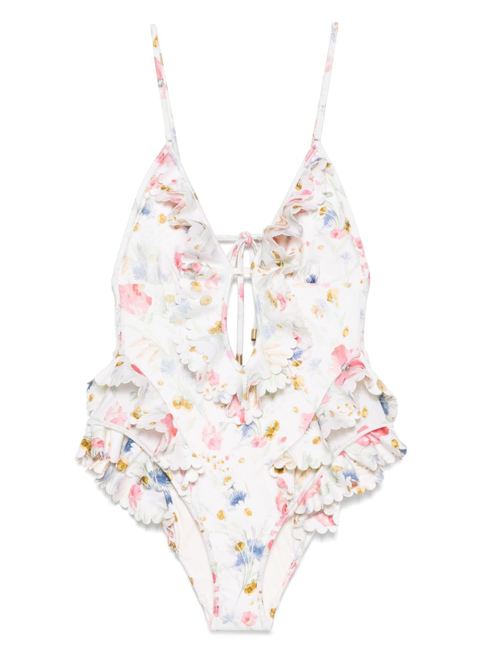 Zimmermann Lucky one-piece swimsuit with ruffles Zimmermann