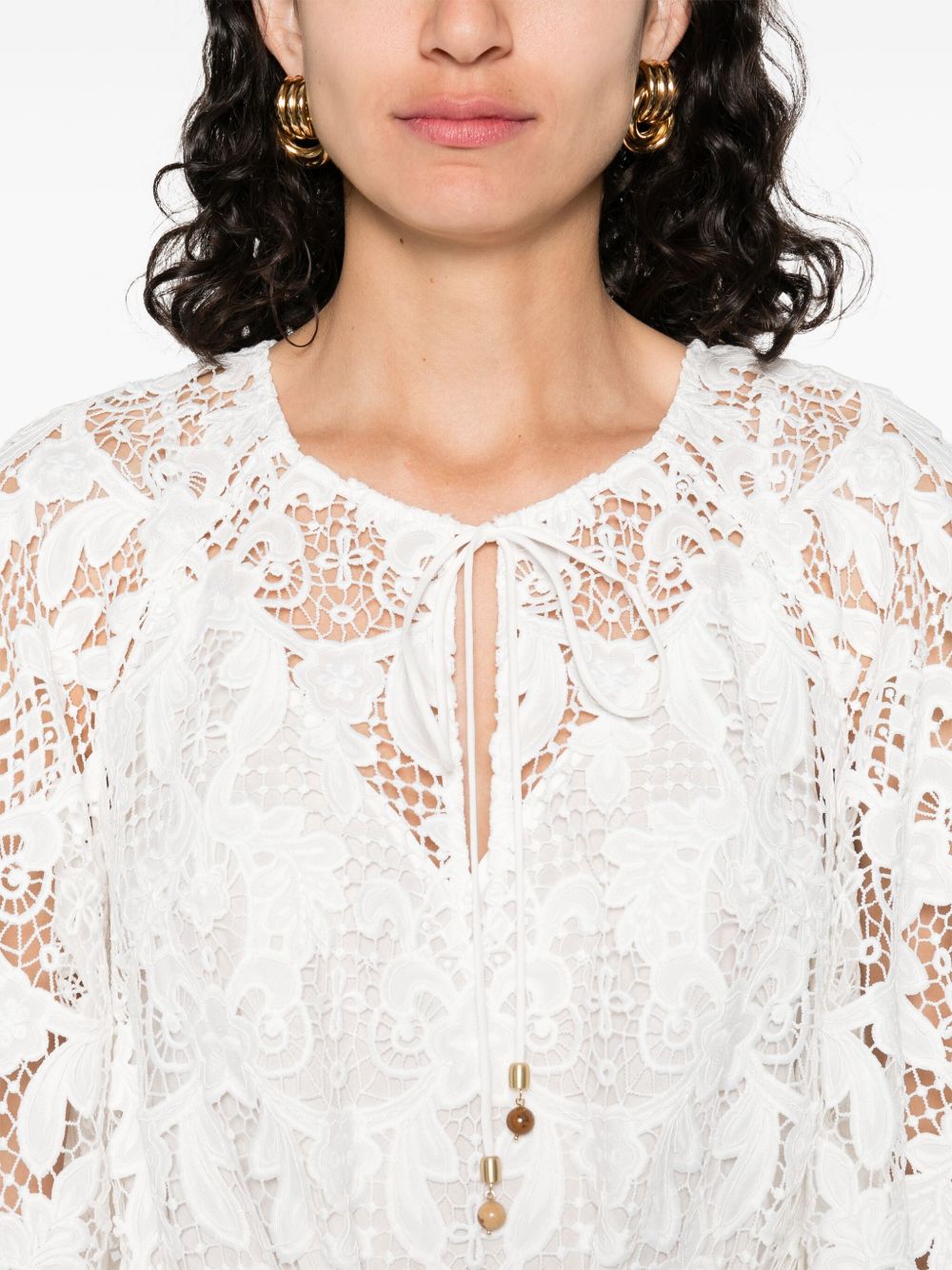 Zimmermann Coco lace midi dress - ivory Zimmermann