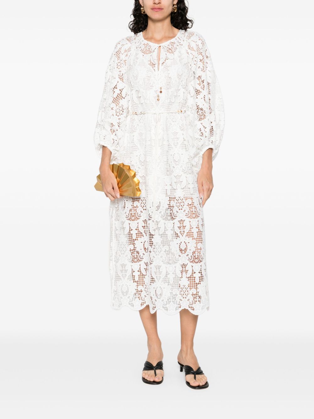 Zimmermann Coco lace midi dress - ivory Zimmermann