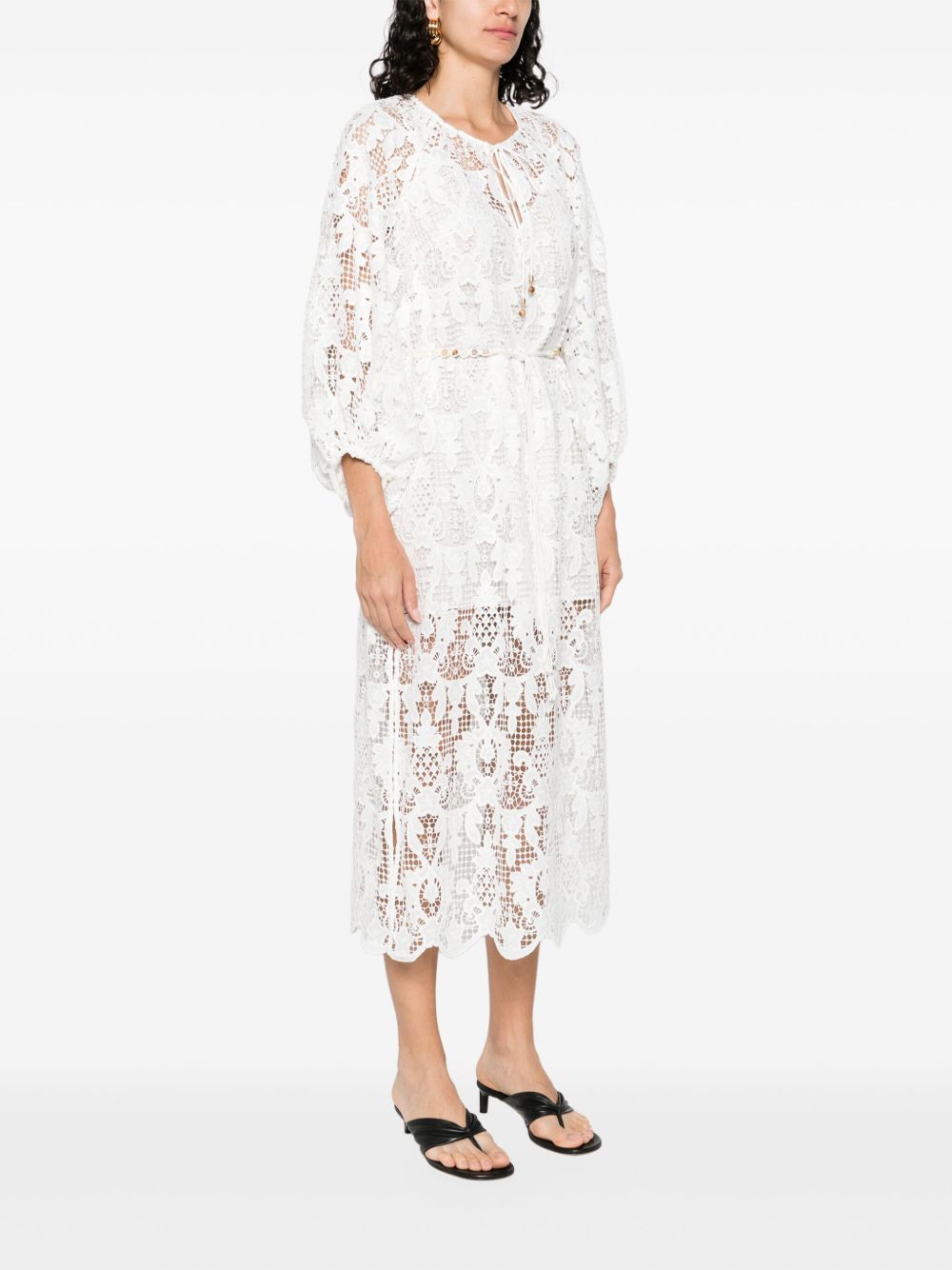 Zimmermann Coco lace midi dress - ivory Zimmermann