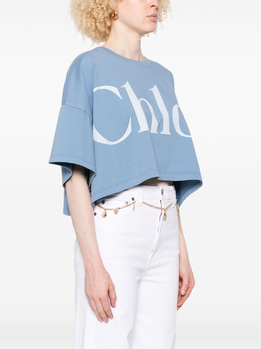 Chloé Chloè T-shirts and Polos Clear Blue Chloé