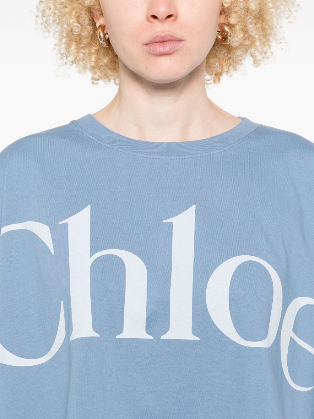 Chloé Chloè T-shirts and Polos Clear Blue Chloé