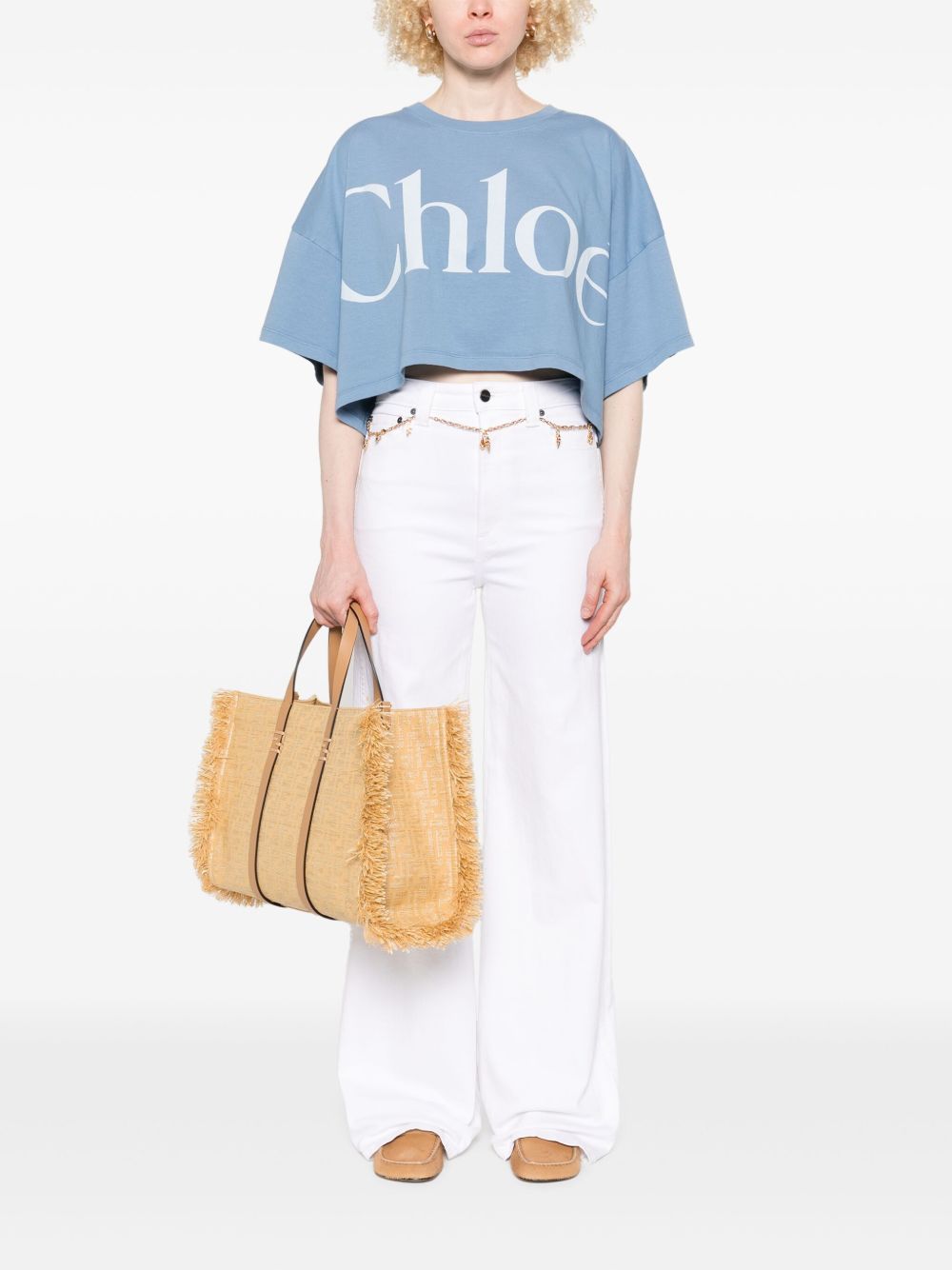 Chloé Chloè T-shirts and Polos Clear Blue Chloé