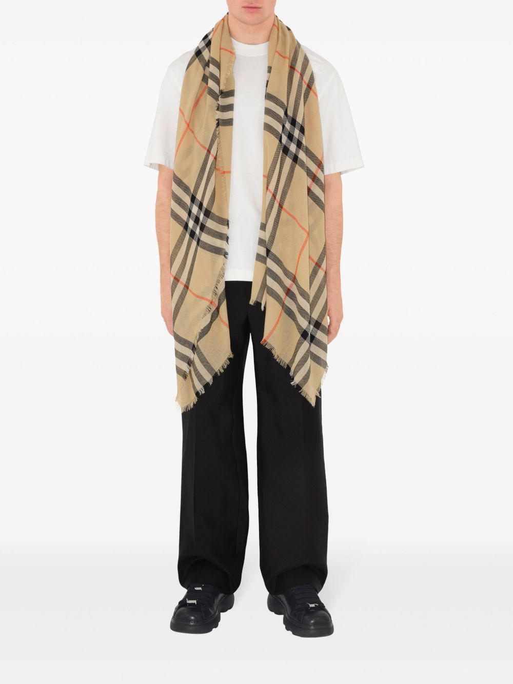 Burberry Check wool scarf Burberry