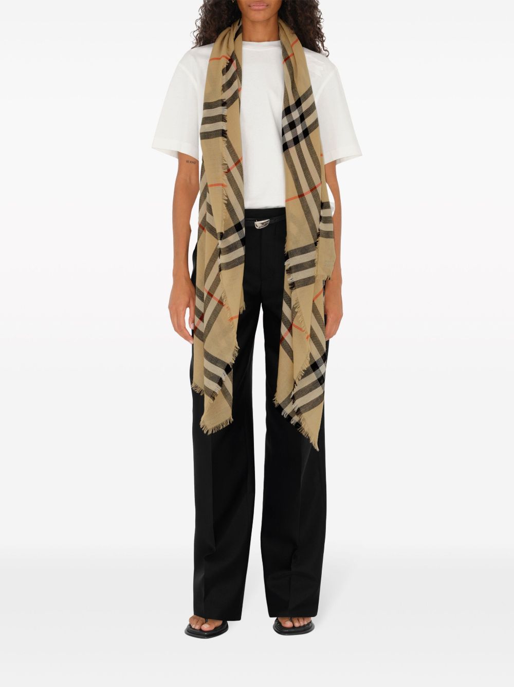 Burberry Check wool scarf Burberry