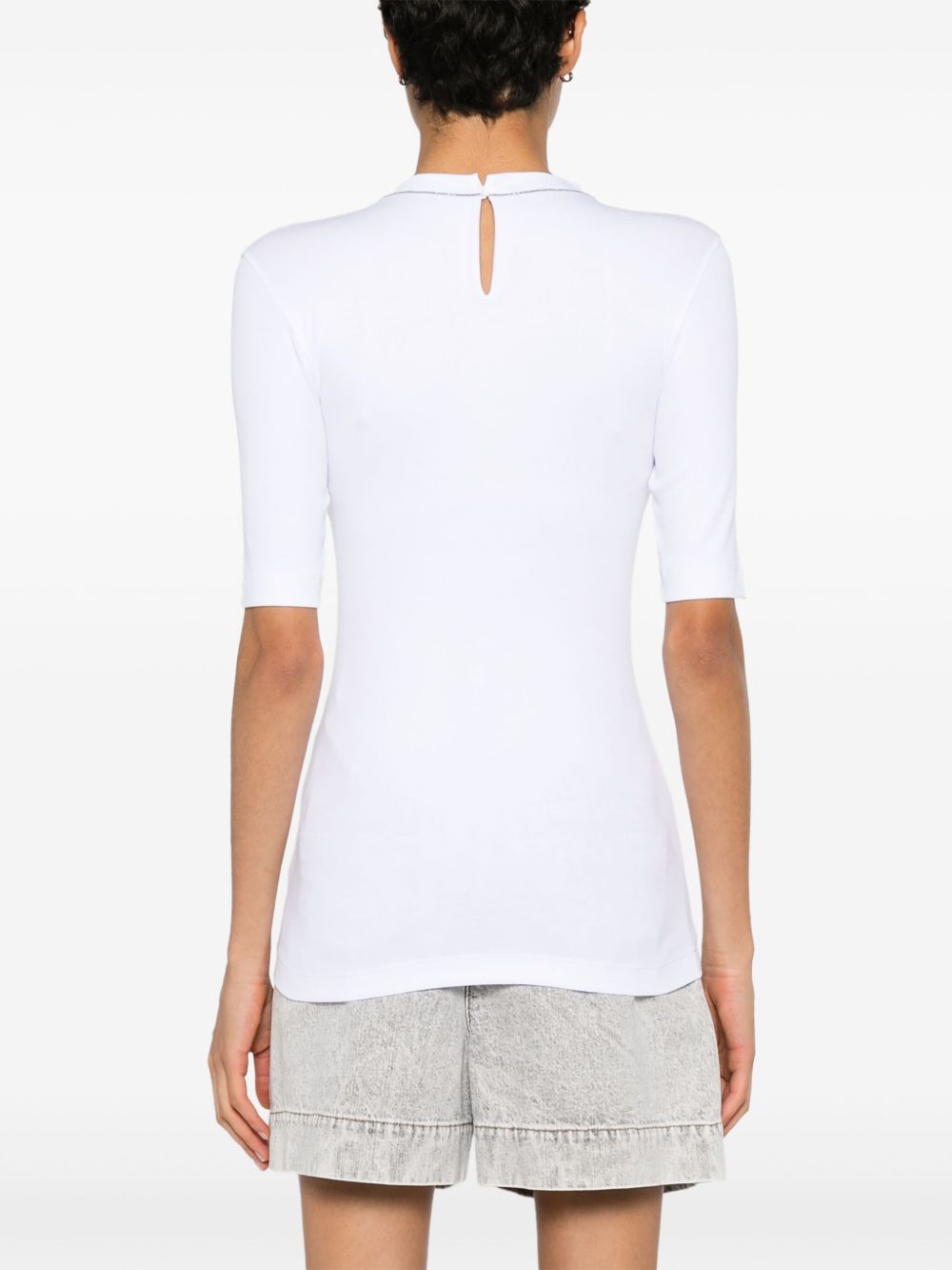 Brunello Cucinelli T-shirts and Polos White Brunello Cucinelli