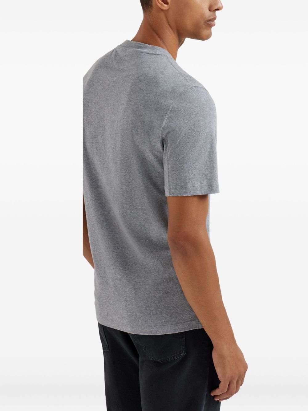 Brunello Cucinelli Crew neck T-shirt in cotton jersey with logo Brunello Cucinelli