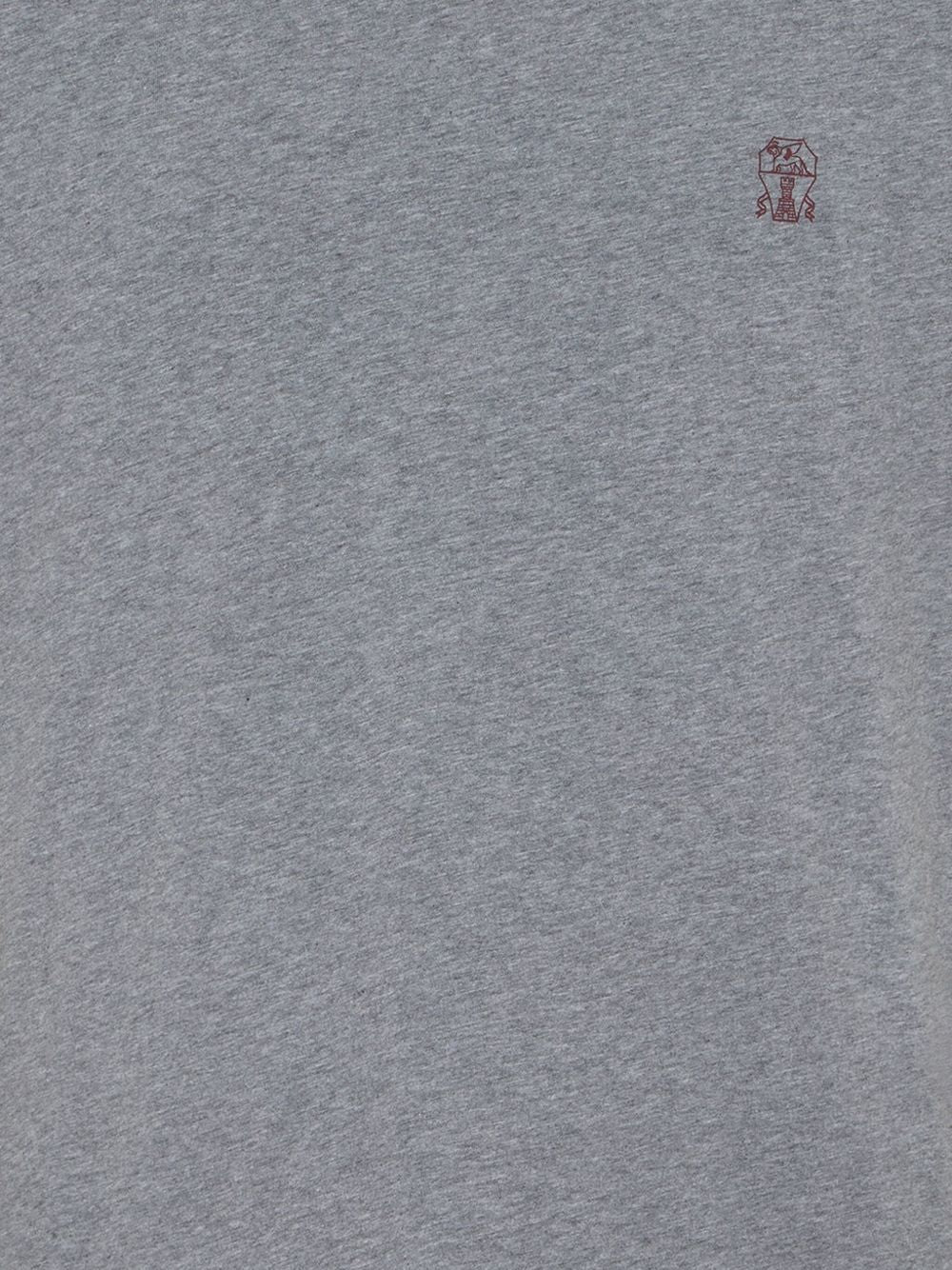 Brunello Cucinelli Crew neck T-shirt in cotton jersey with logo Brunello Cucinelli