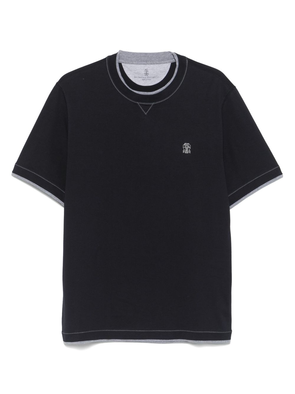 Brunello Cucinelli T-shirts and Polos Blue Brunello Cucinelli