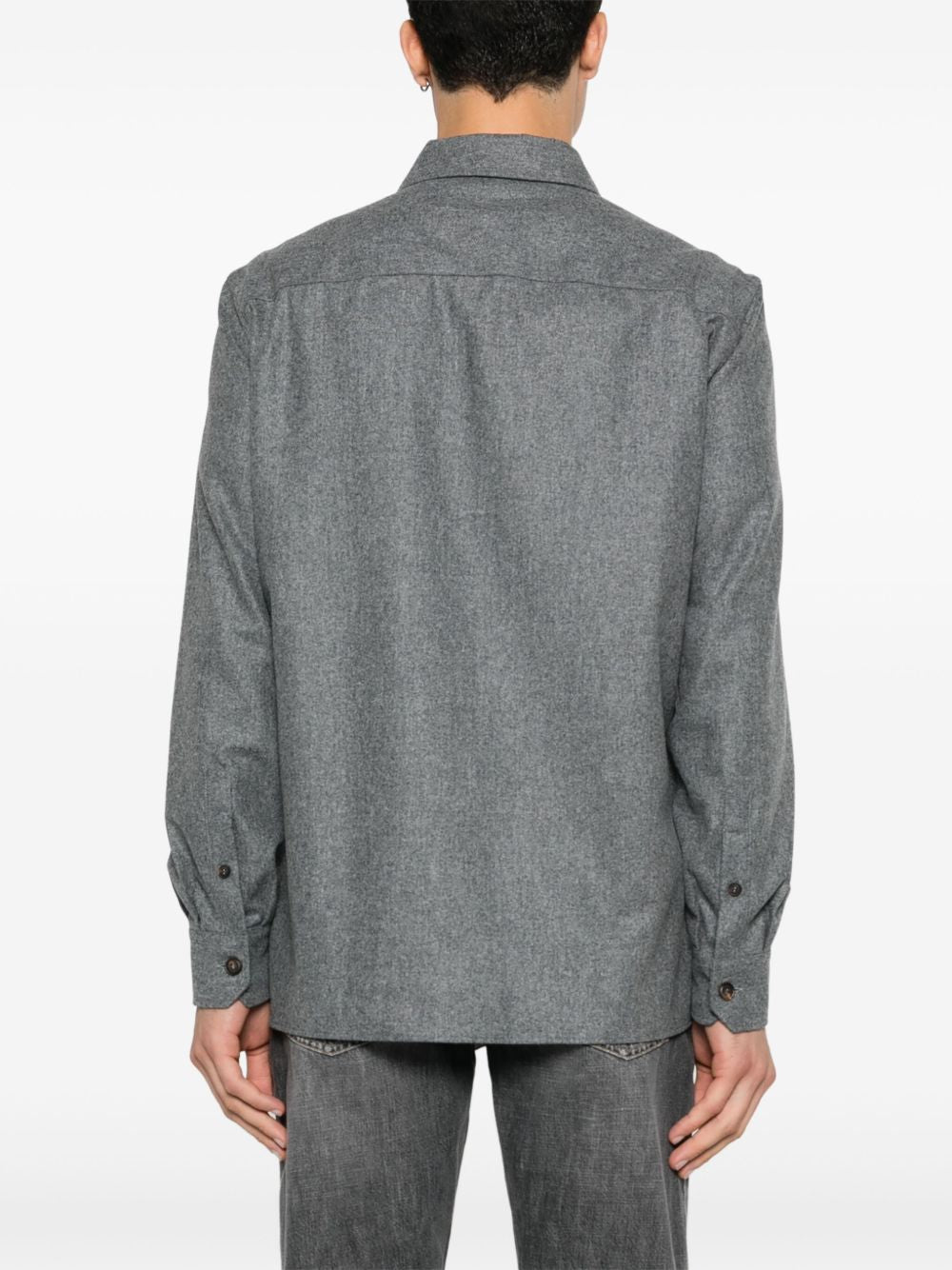 Brunello Cucinelli Shirts Grey Brunello Cucinelli