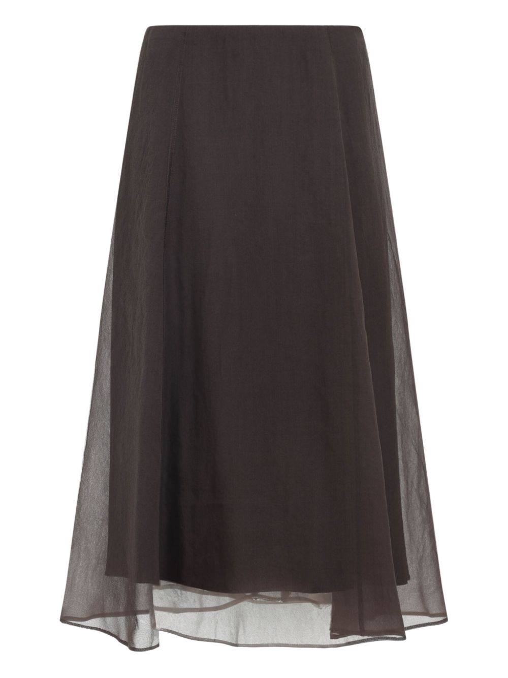 Brunello Cucinelli Sheer A-line skirt Brunello Cucinelli