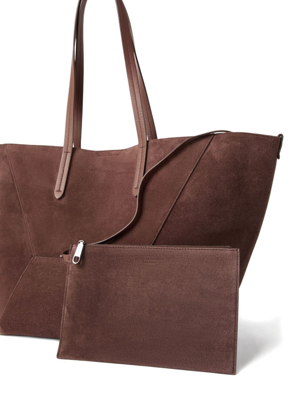 Brunello Cucinelli BC Duo bag in suede with monili Brunello Cucinelli