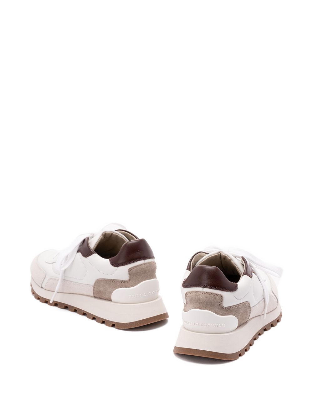 Brunello Cucinelli Calfskin and suede runners Brunello Cucinelli
