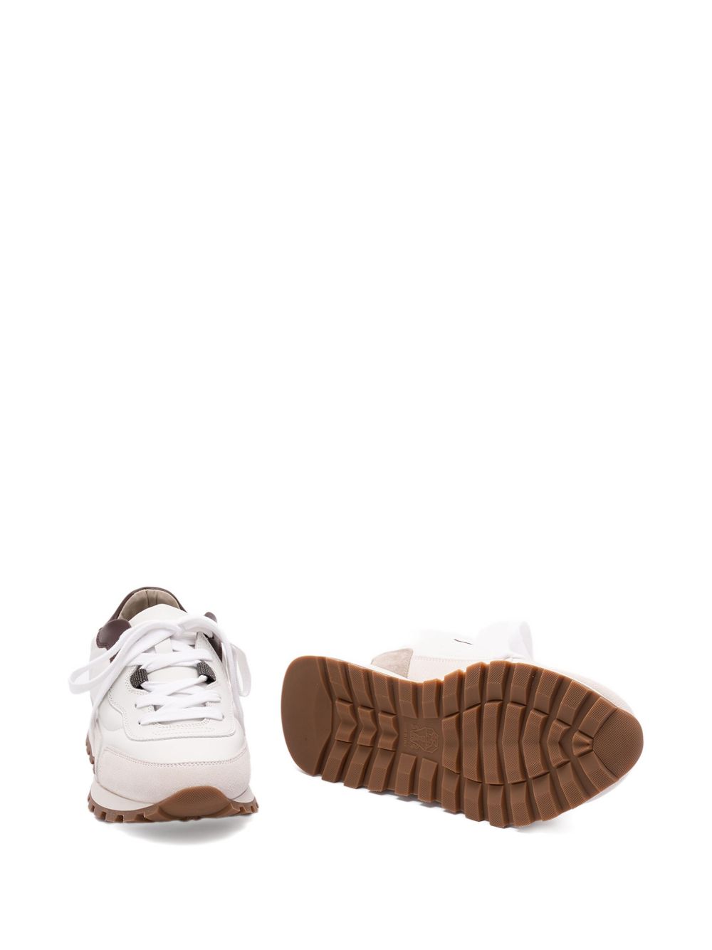 Brunello Cucinelli Calfskin and suede runners Brunello Cucinelli