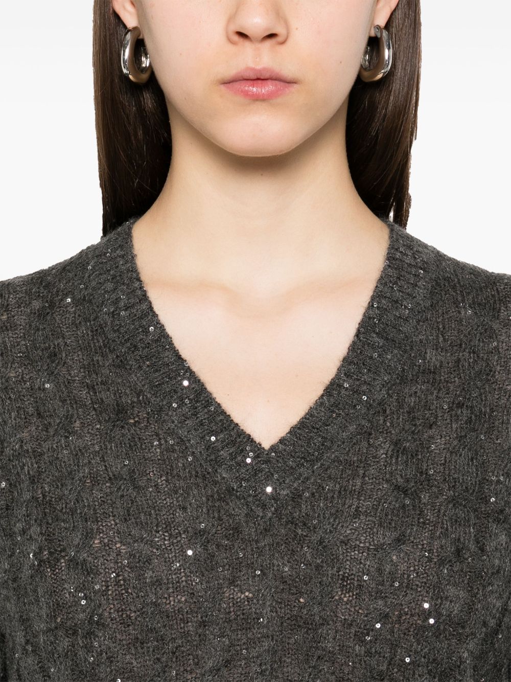 Brunello Cucinelli Sweaters Grey Brunello Cucinelli