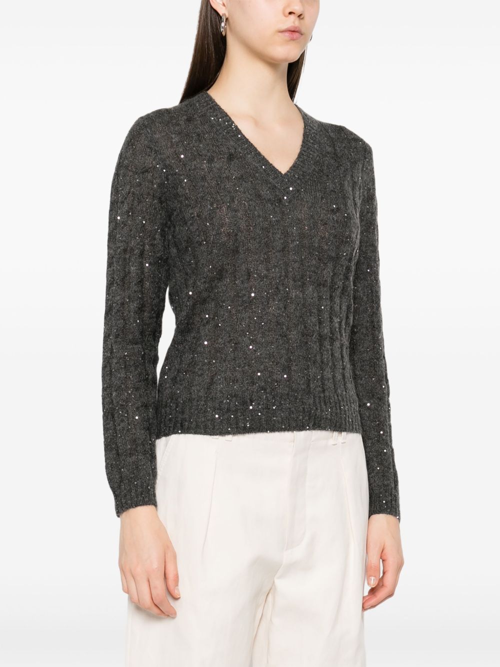 Brunello Cucinelli Sweaters Grey Brunello Cucinelli