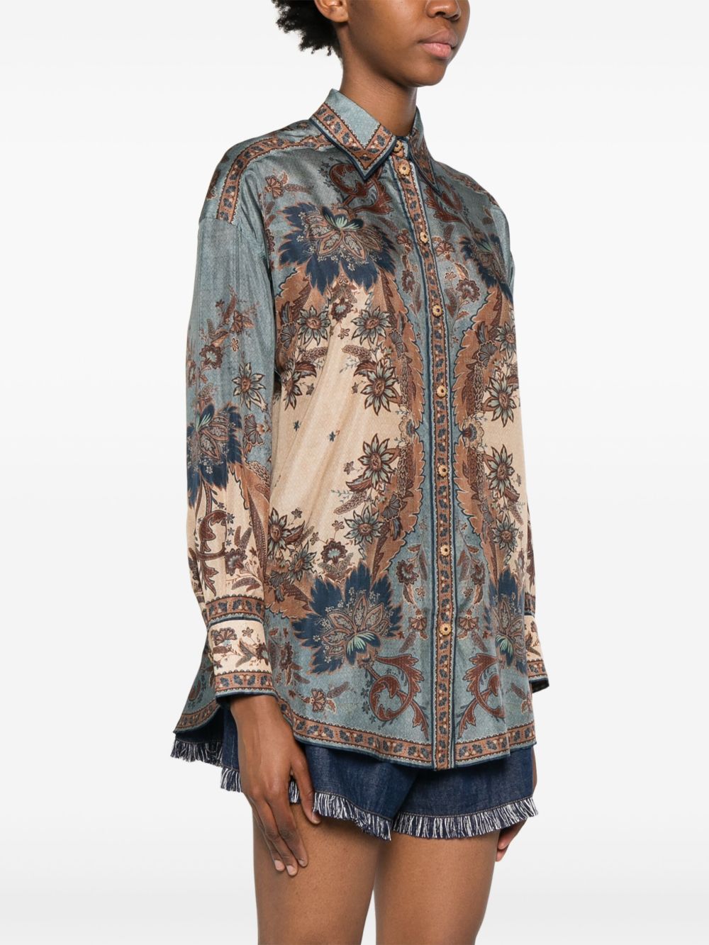 Zimmermann Shirts Blue Zimmermann