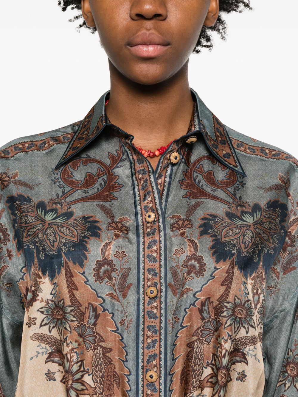 Zimmermann Shirts Blue Zimmermann