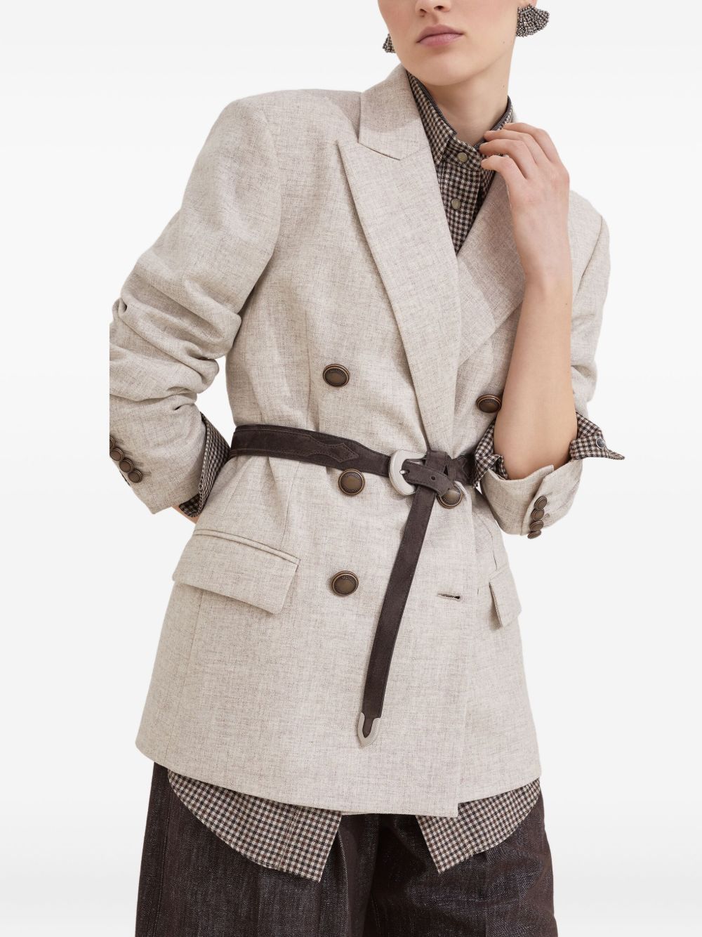 Brunello Cucinelli Jackets Beige Brunello Cucinelli