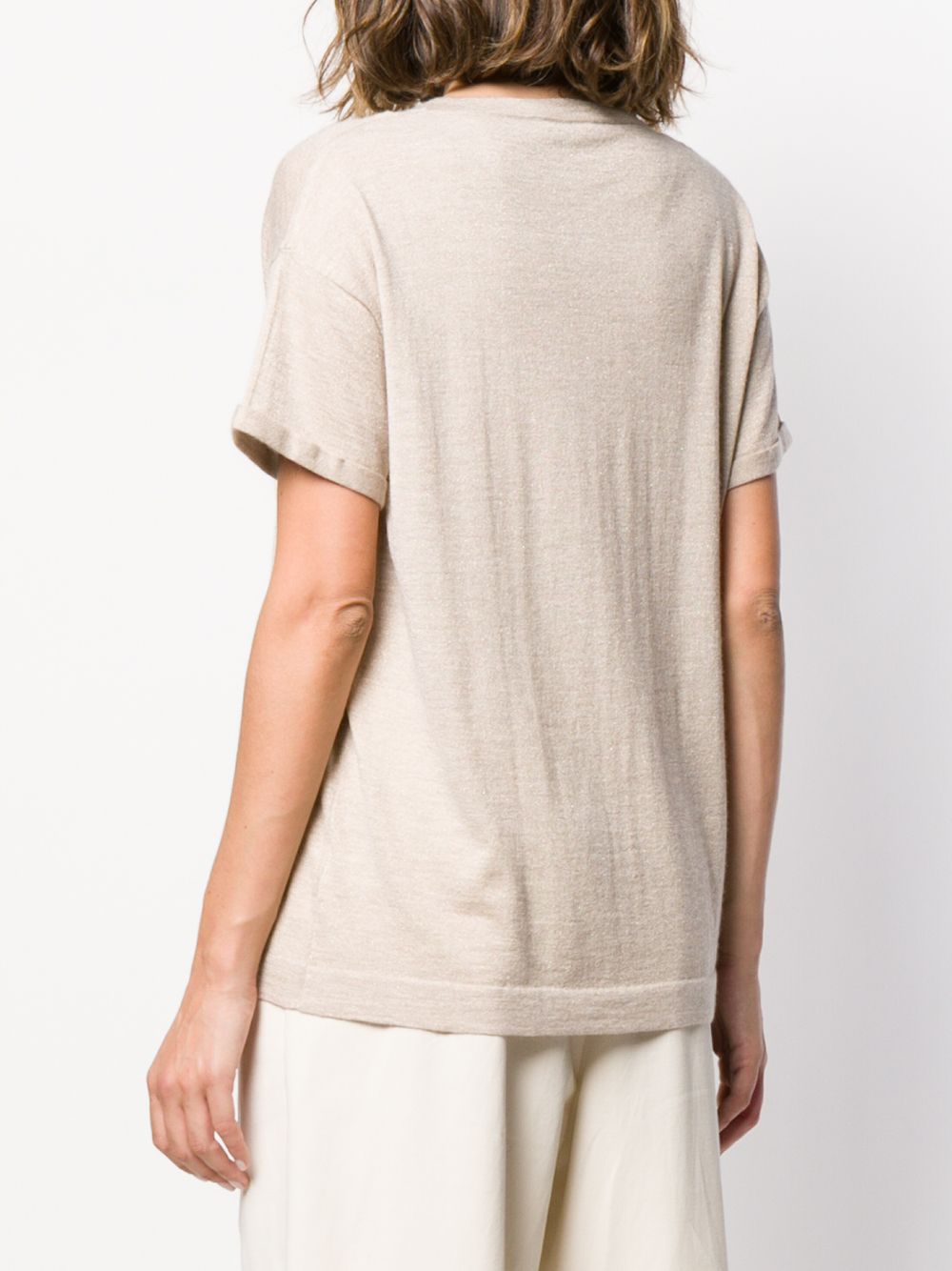 Brunello Cucinelli T-shirts and Polos Beige Brunello Cucinelli