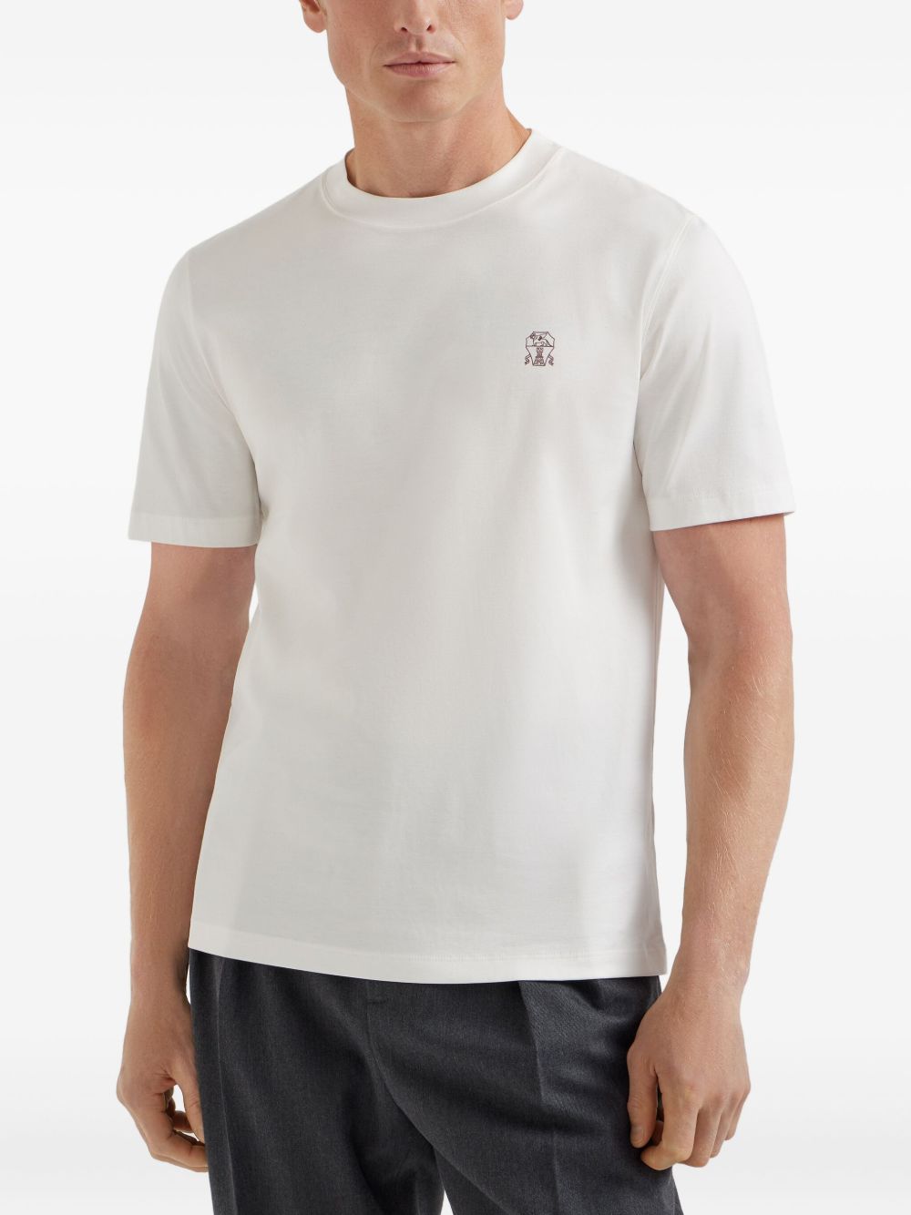 Brunello Cucinelli T-shirts and Polos White Brunello Cucinelli