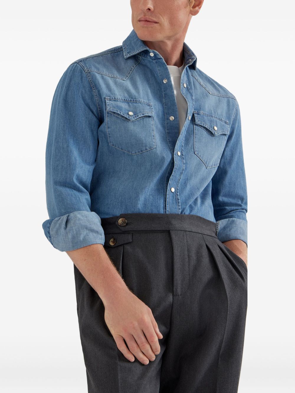 Brunello Cucinelli T-shirts and Polos White Brunello Cucinelli