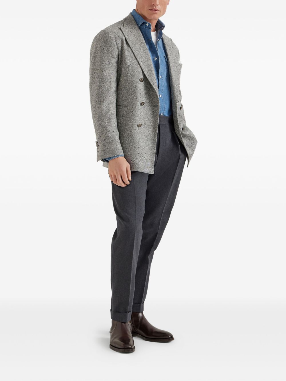 Brunello Cucinelli T-shirts and Polos White Brunello Cucinelli