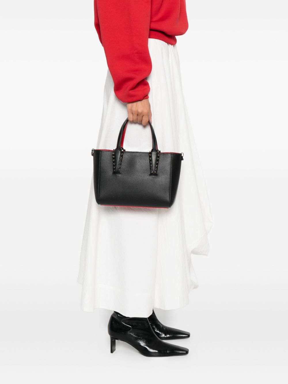 Christian Louboutin Cabata mini leather tote bag Christian Louboutin