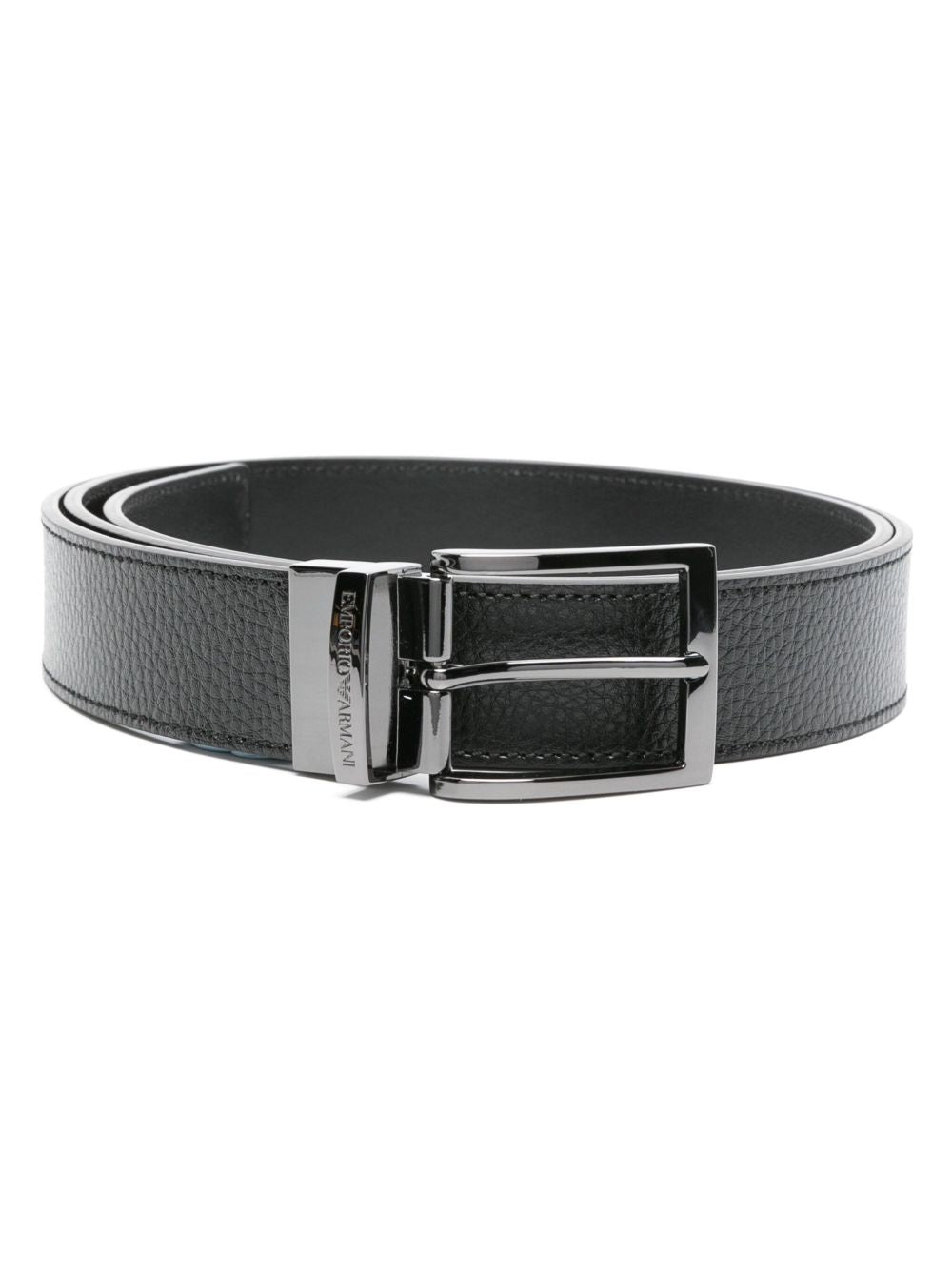 Emporio Armani Exclusive Grained Leather belt EMPORIO ARMANI EXCLUSIVE