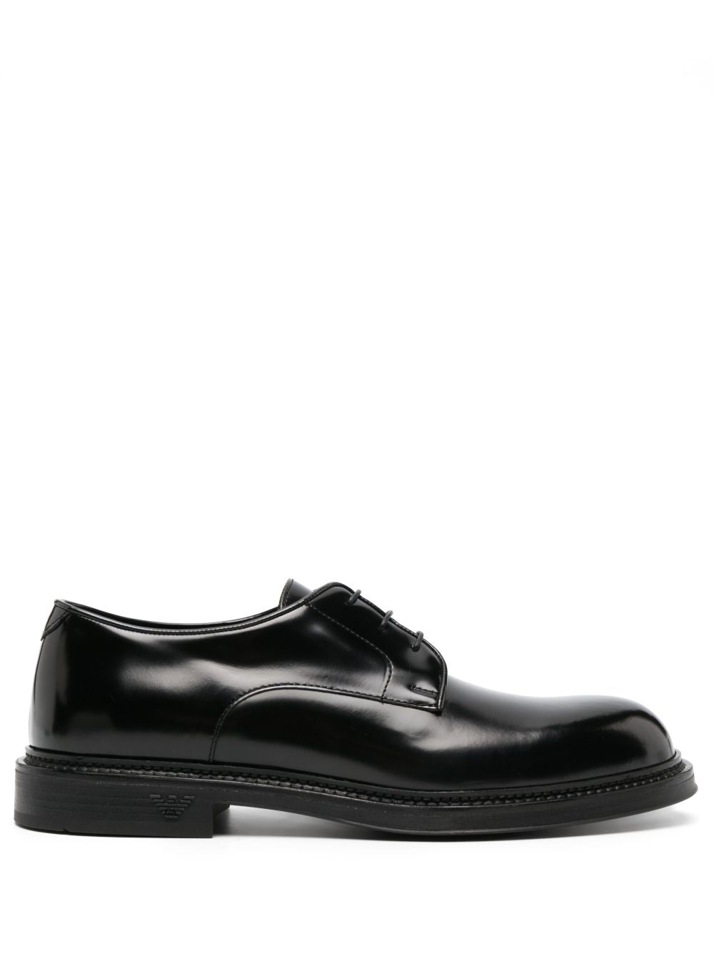 EMPORIO ARMANI EXCLUSIVE Derby shoes in buffed leather EMPORIO ARMANI EXCLUSIVE
