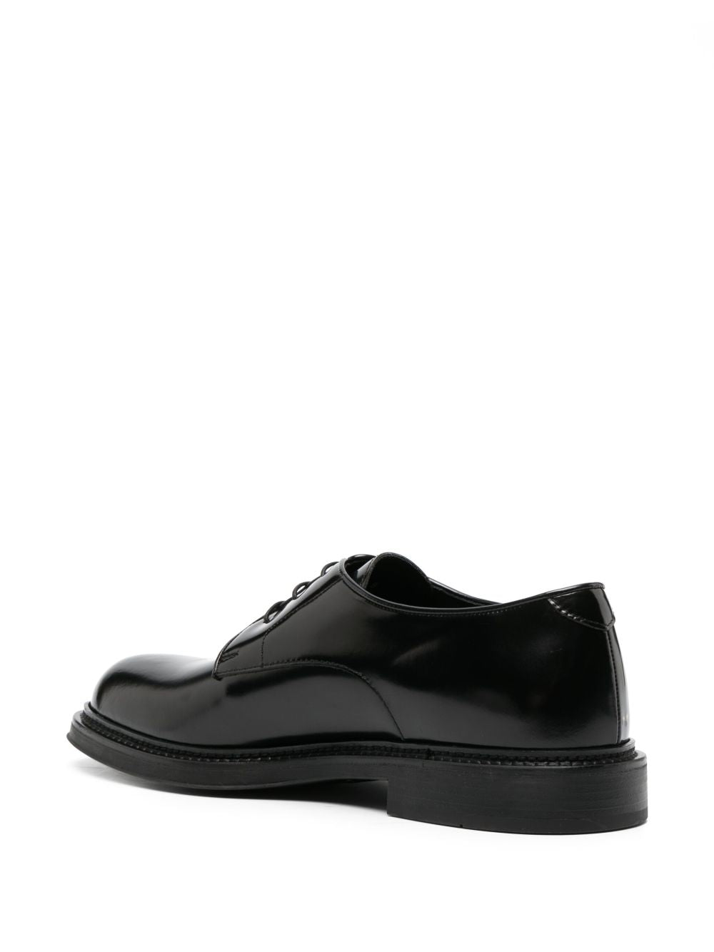 EMPORIO ARMANI EXCLUSIVE Derby shoes in buffed leather - Gallerias