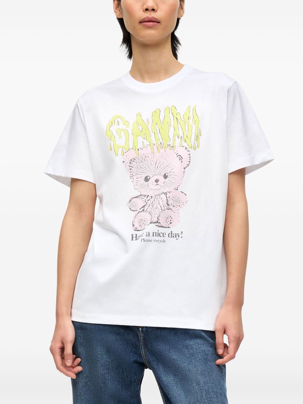 GANNI T-shirts and Polos White Ganni