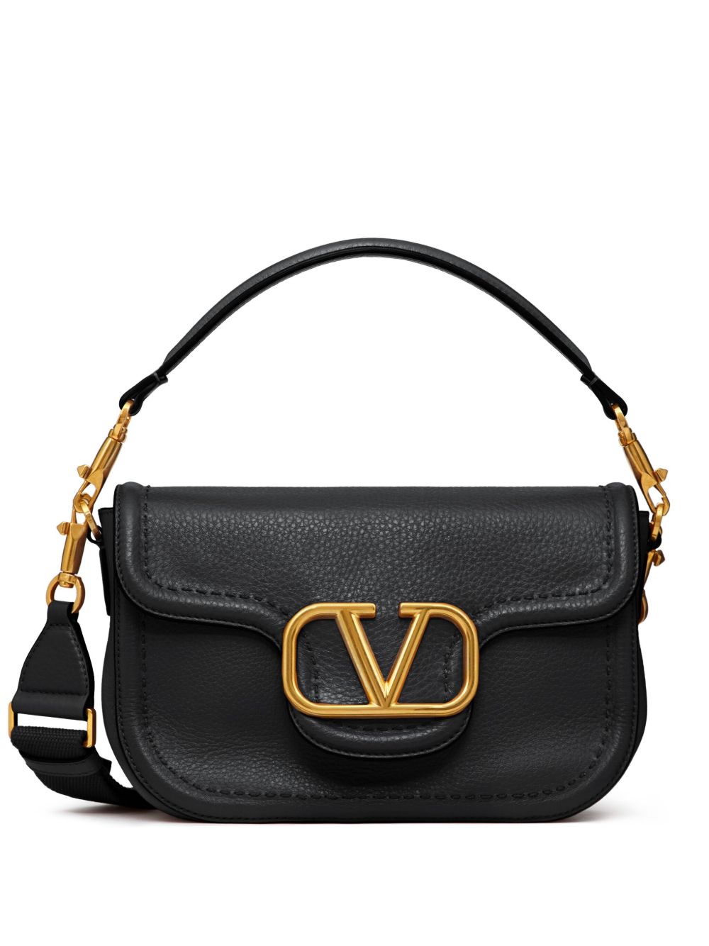 Valentino Garavani Alltime Grainy Calfskin Shoulder Bag Valentino Garavani