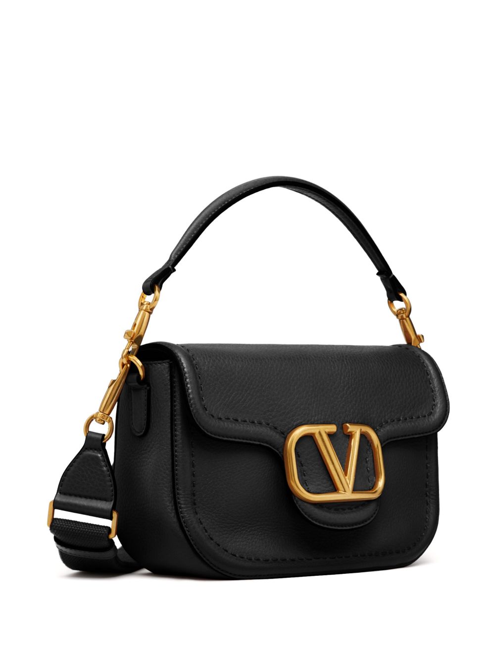 Valentino Garavani Alltime Grainy Calfskin Shoulder Bag Valentino Garavani