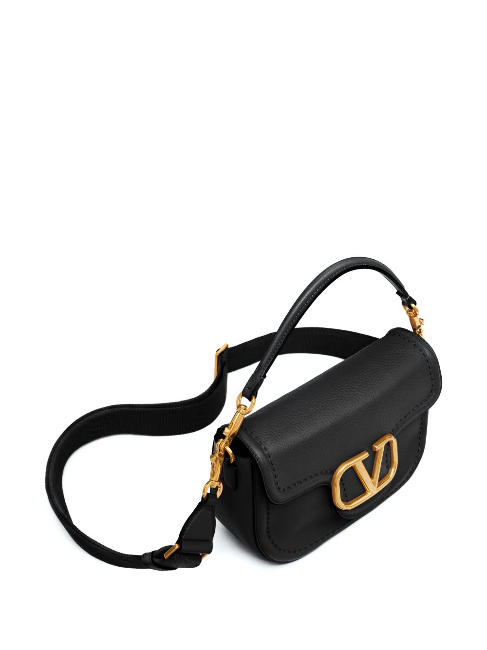 Valentino Garavani Alltime Grainy Calfskin Shoulder Bag Valentino Garavani