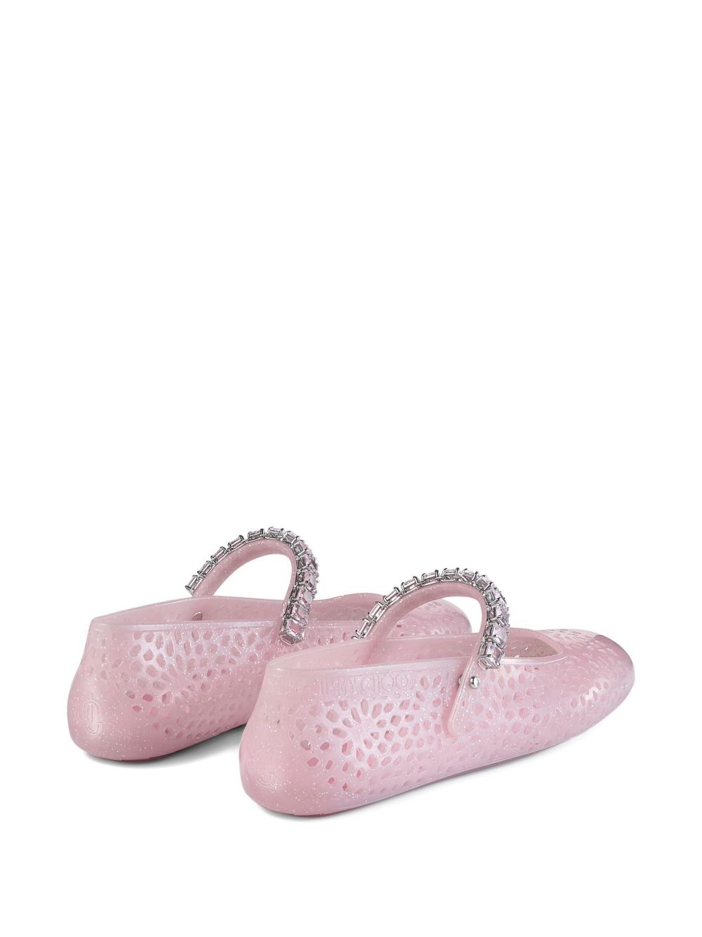 Jimmy Choo The Jelly Ballerina Flats with Crystal Embellishment Jimmy Choo