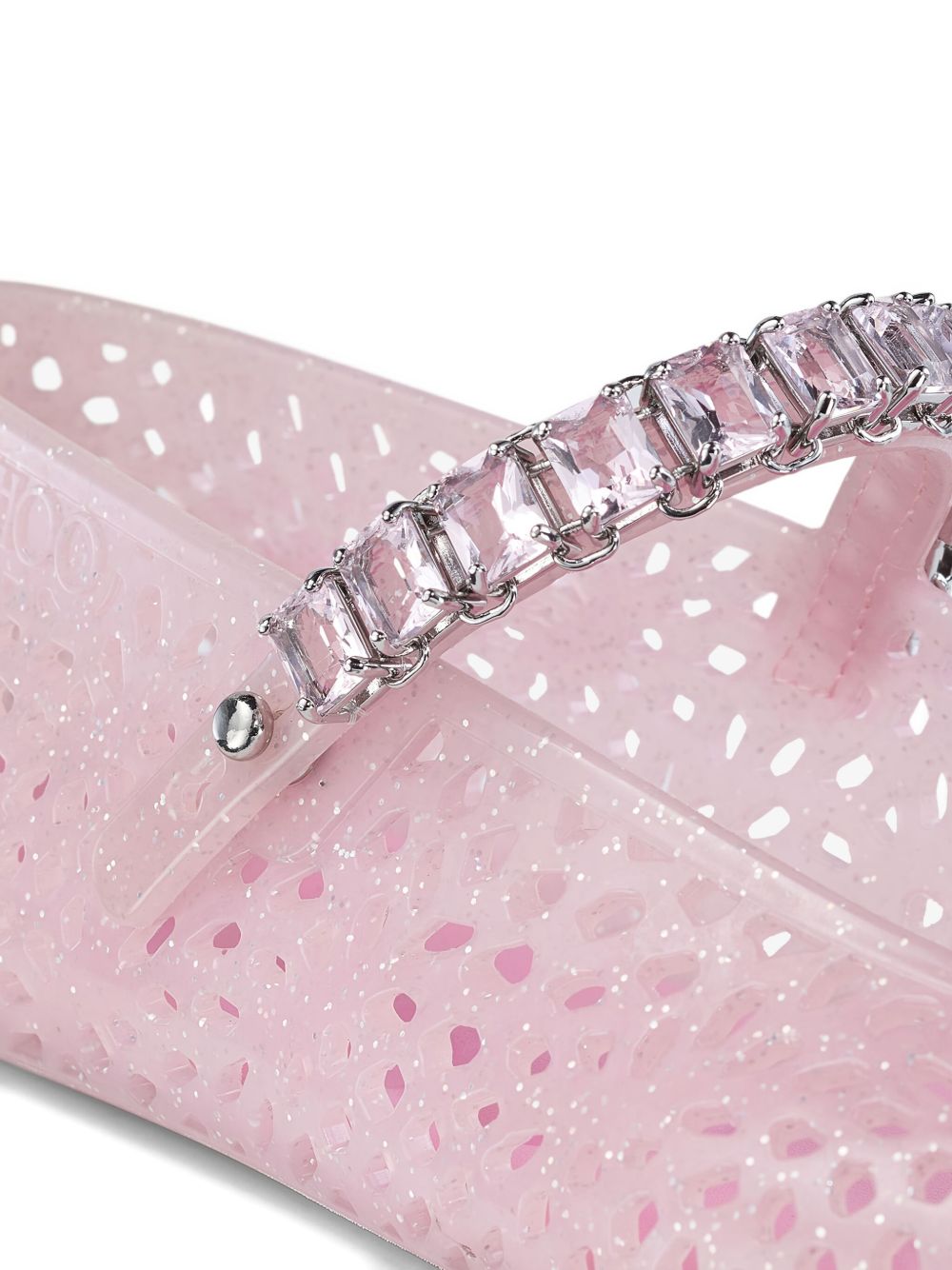 Jimmy Choo The Jelly Ballerina Flats with Crystal Embellishment Jimmy Choo