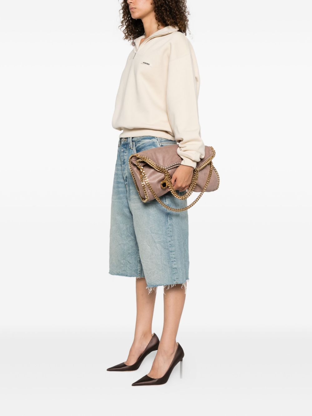 Stella McCartney Falabella chain-trimmed tote bag Stella McCartney