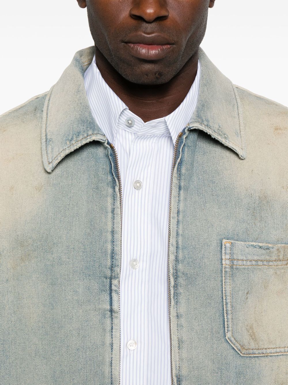 Golden Goose Coats Clear Blue Golden Goose