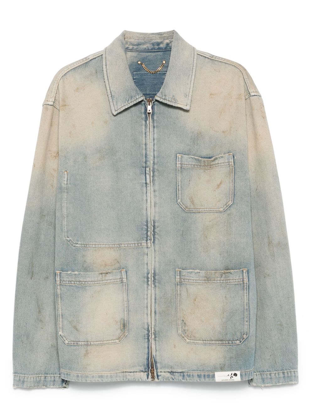 Golden Goose Coats Clear Blue Golden Goose