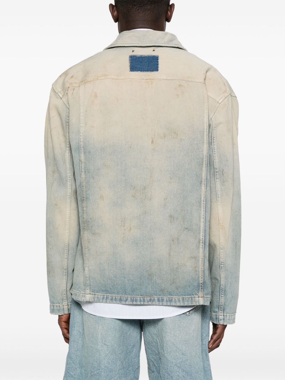 Golden Goose Coats Clear Blue Golden Goose